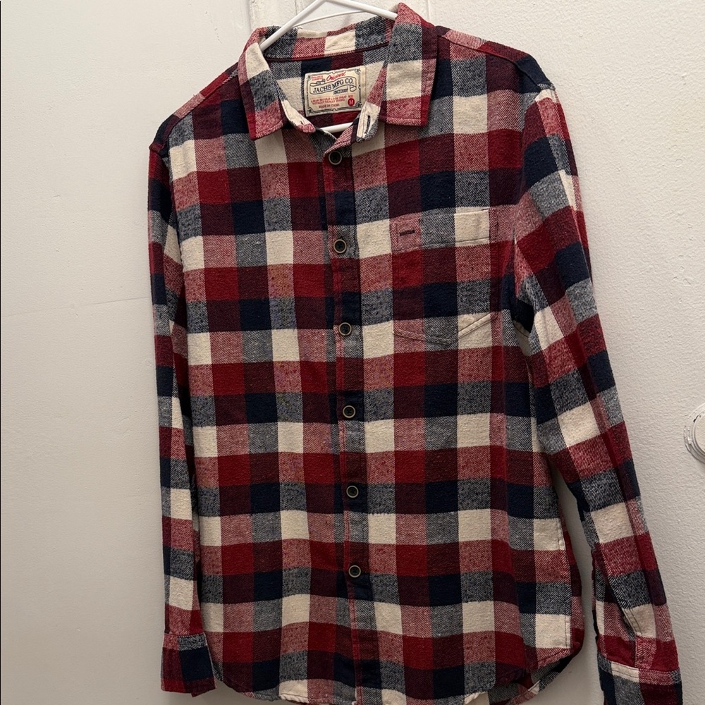 Jachs Red and Blue Plaid Shirt